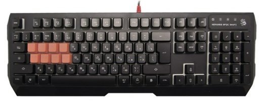 Клавиатура A4 Bloody B188 черный USB Multimedia Gamer LED фото
