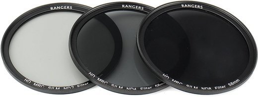 Фильтры ND2 / 4/8 для Canon Nikon DSLR, 55 мм фото