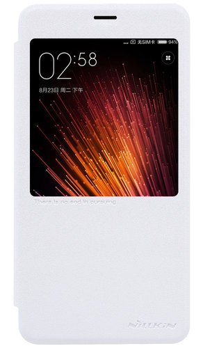 Чехол-книжка для Xiaomi Redmi Pro (белый), Nillkin Sparkle Leather Case фото