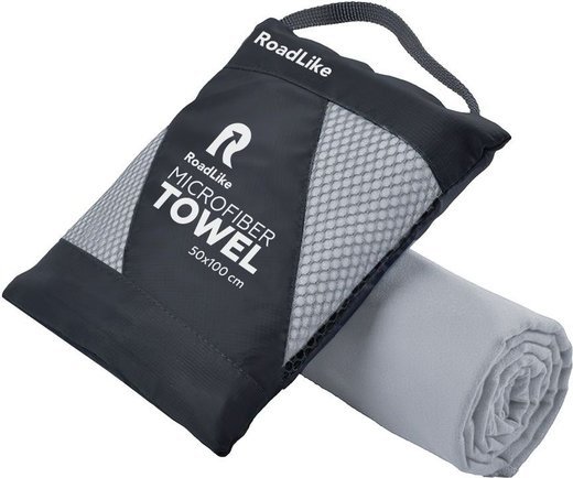 Полотенце спортивное охлаждающее RoadLike Travel 50*100 см серый фото