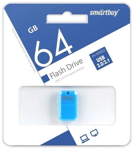 Флеш-накопитель Smartbuy Art USB 3.0 64GB, синий фото