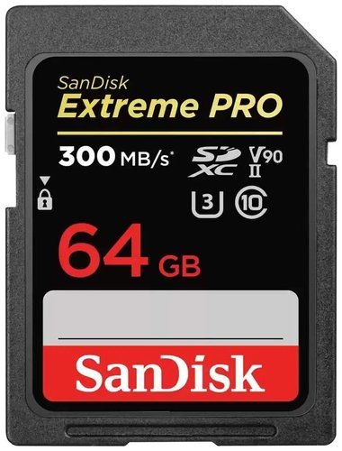 Карта памяти SanDisk SDXC Extreme Pro UHS-II V90 (300/260MB/s) 64GB фото
