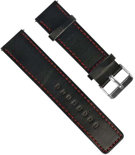 Кожаный ремешок для часов Bakeey для Xiaomi, черный, 22 мм фото