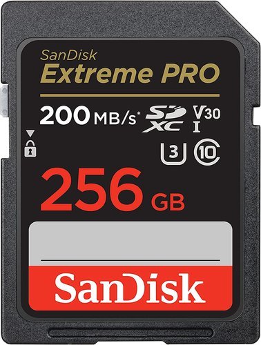 Карта памяти SanDisk SDXC Extreme Pro Class 10 UHS-I V30 U3 (200/90MB/s) 256GB фото