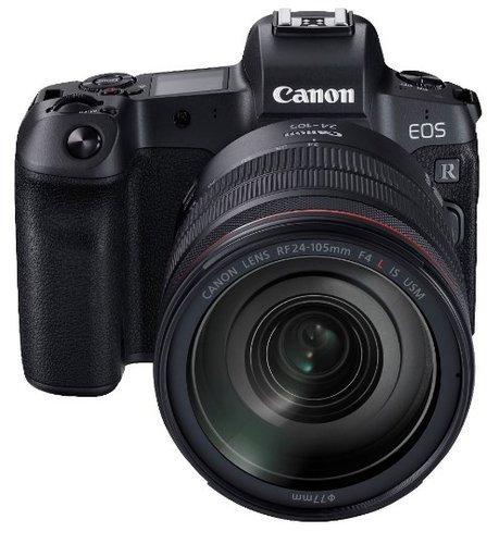 Беззеркальный фотоаппарат Canon EOS R kit RF 24-105mm f/4 с адаптером EF-EOS R фото