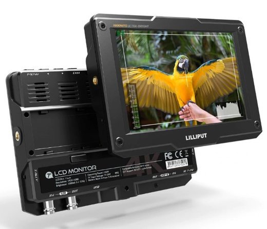 Профессиональный накамерный монитор Lilliput Н7s 7" HDR 3D-LUT 1920x1200 1800 nit фото