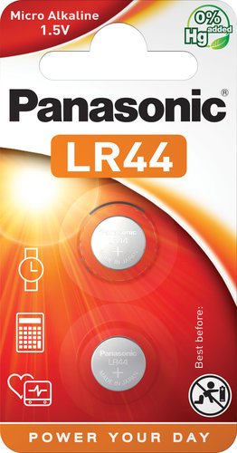 Батарейки Panasonic LR-44EL/2B дисковые щелочные Micro Alkaline в блистере 2шт фото