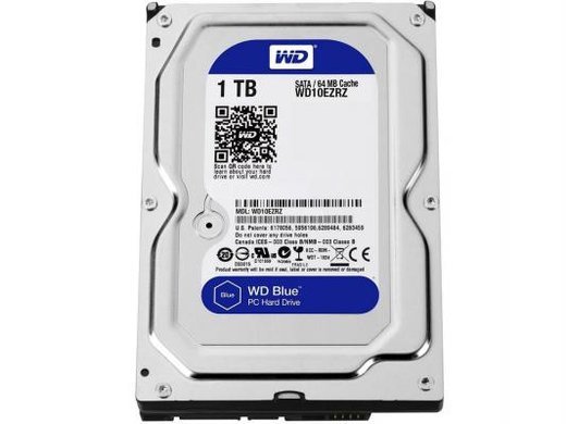 Жесткий диск HDD 3.5" WD Blue 1Tb (WD10EZRZ) фото
