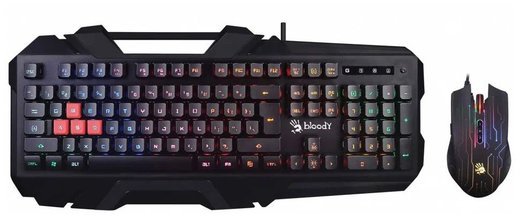 Клавиатура + мышь A4Tech Bloody B2500, черный фото