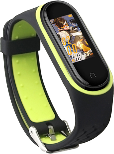 Силиконовый ремешок Bakeey для Xiaomi Mi Band 4&3 Smart Watch, черно-желтый фото