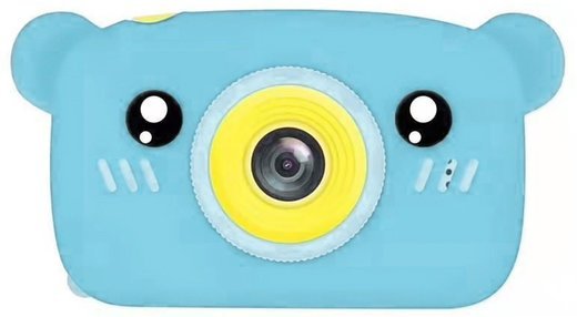 Цифровая камера 1080P - 30FPS Mini Kids 2,0- дюймовый IPS экран, голубой фото