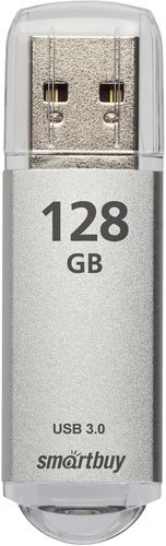 Флеш-накопитель Smartbuy V-Cut USB 3.0 128GB, серебряный фото