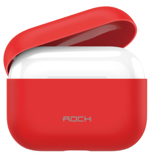 Чехол ROCK, 0.8 мм, силиконовый для Apple Airpods 3 / Airpods Pro, красный фото
