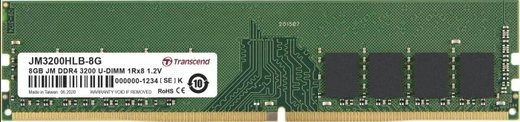 Память оперативная DDR4 8Gb Transcend 3200Mhz CL22 (JM3200HLB-8G) фото