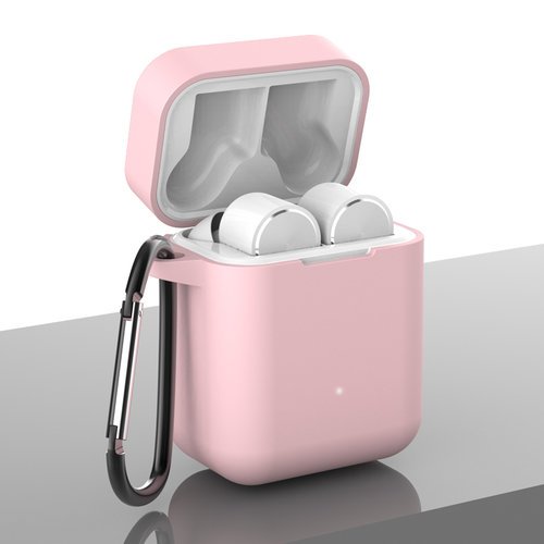 Силиконовый чехол для наушников Xiaomi Air, розовый фото