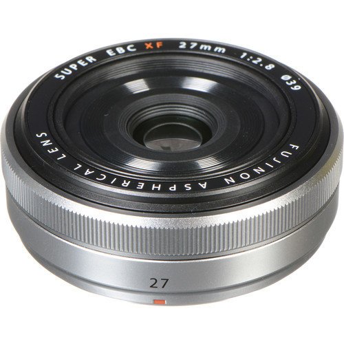 Объектив Fujifilm XF 27mm f/2.8 серебро фото