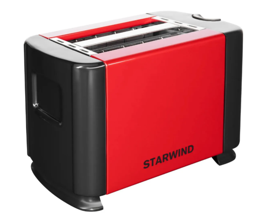 Тостер Starwind ST1102 700Вт красный/черный фото