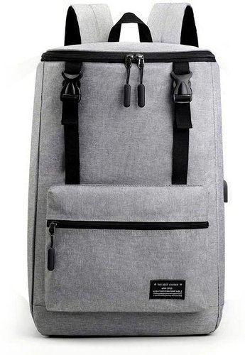 Рюкзак для ноутбука 17" с USB зарядным портом, серый фото