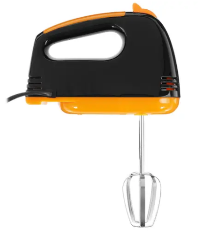 Миксер ручной Scarlett SC-HM40S20 300Вт черный/оранжевый фото