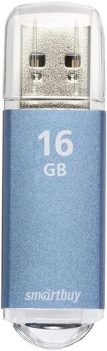 Флеш-накопитель Smartbuy V-Cut USB 2.0 16GB, синий фото