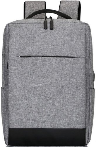 Рюкзак для ноутбука 15.6", с защитой, с портом для заряда, светло-серый фото
