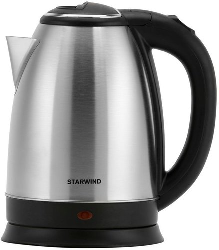Чайник электрический Starwind SKS1051 1.8л. 1500Вт серебристый матовый/черный (корпус: нержавеющая сталь/пластик) фото