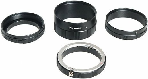 Набор удлинительных колец Fujimi FJMTC-N3M для макросъёмки на систему Nikon 9mm, 16mm, 30mm (ручная фокусировка) фото