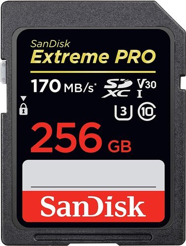 Карта памяти SanDisk SDXC Extreme Pro Class 10 UHS-I U3 (170/90MB/s) 256GB фото