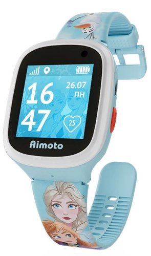 Детские умные часы Кнопка жизни AIMOTO Холодное сердце 2, голубой фото
