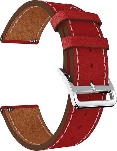 Ремешок Bakeey из натуральной кожи 22 мм для Smart Watch Huawei Watch GT, красный фото
