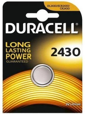 Батарейка литиевая DURACELL CR2430 дисковая 3В блистер 1 шт фото