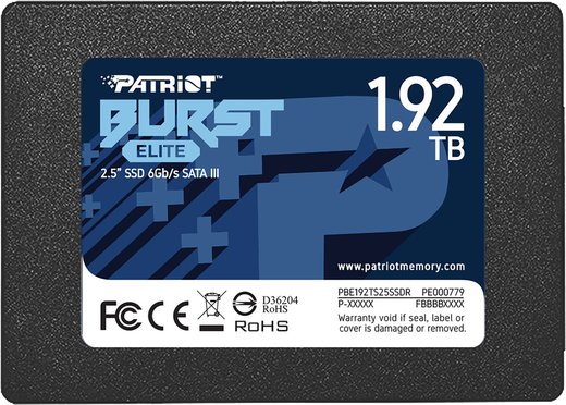 Жесткий диск SSD 2.5" Patriot Burst Elite 1,92Tb (PBE192TS25SSDR) фото