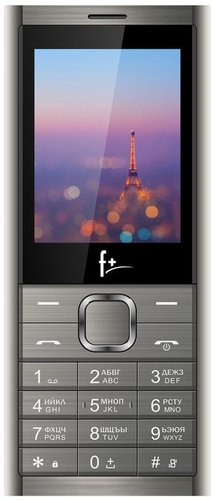 Мобильный телефон F+ B241 Темно-серый фото