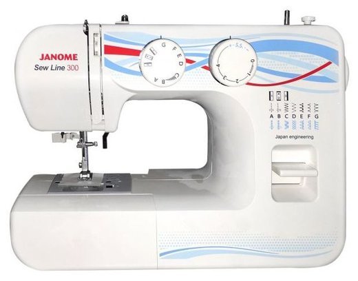 Швейная машина Janome Sew Line 300 белый фото