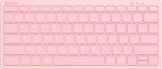 Беспроводная клавиатура A4Tech Fstyler FBX51C, розовый фото