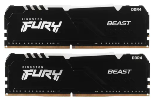 Память оперативная DDR4 16Gb Kingston Fury Beast RGB 2666MHz (KF426C16BB1A/16) фото