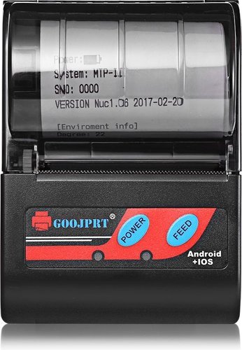 Термальный портативный принтер GOOJPRT MTP - II с разъемом US, черный фото