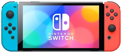 Игровая приставка Nintendo Switch OLED 64 Гб, неон фото