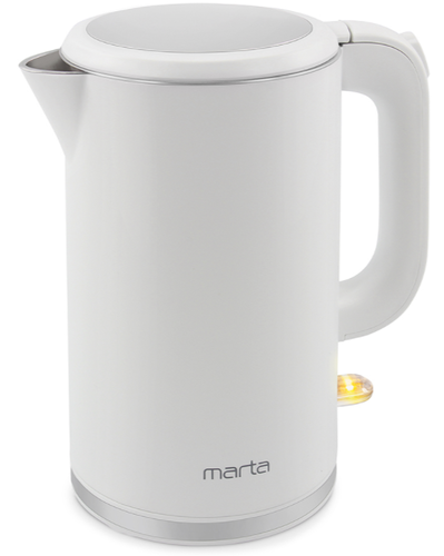 Чайник MARTA MT-4556 белый жемчуг фото