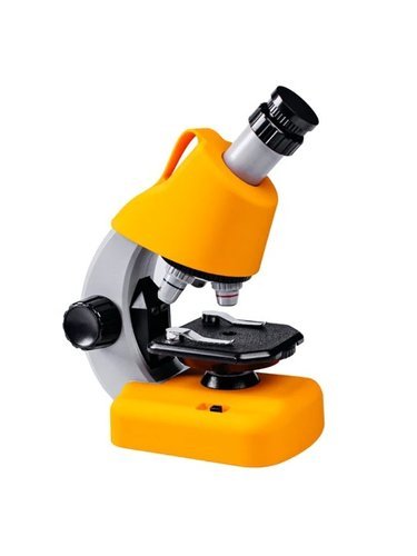 Микроскоп детский Prolike в комплекте с кейсом, желтый фото