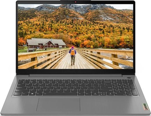 Ноутбук Lenovo IdeaPad 3 15ALC6 (Ryzen 3 5300U8Gb/SSD256Gb/AMD Radeon/15.6"/1920x1080/noOS) серый фото