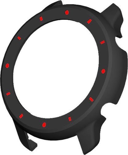 Чехол Bakeey для Amazfit GTR 47 мм, черно-красный фото