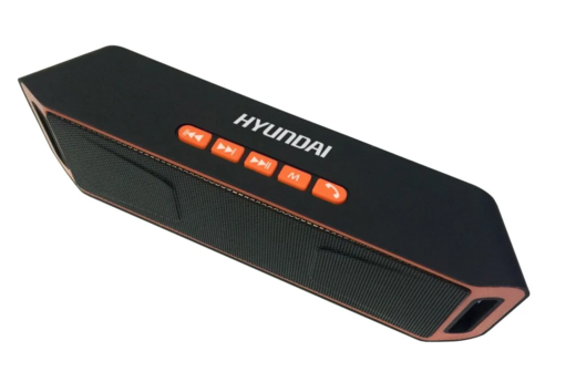 Портативная колонка Hyundai H-PAC160, черный/оранжевый 6W фото