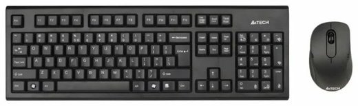 Беспроводной комплект A4Tech 7100N (Клавиатура+мышь), черный фото