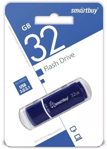 Флеш-накопитель Smartbuy Crown USB 3.0 32GB, синий фото
