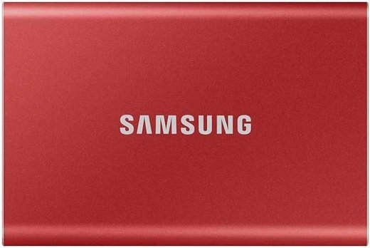 Внешний SSD Samsung T7 1Tb, красный (MU-PC1T0R/WW) фото