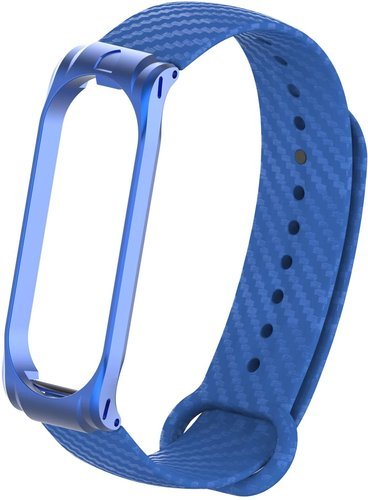 Ремешок Bakeey из углеродного волокна для Xiaomi Mi Band 4 Smart Watch, синий фото