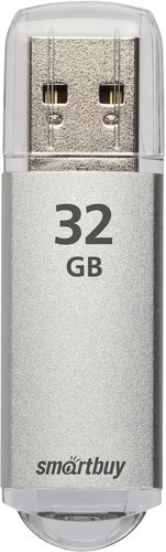 Флеш-накопитель Smartbuy V-Cut USB 2.0 32GB, серебряный фото