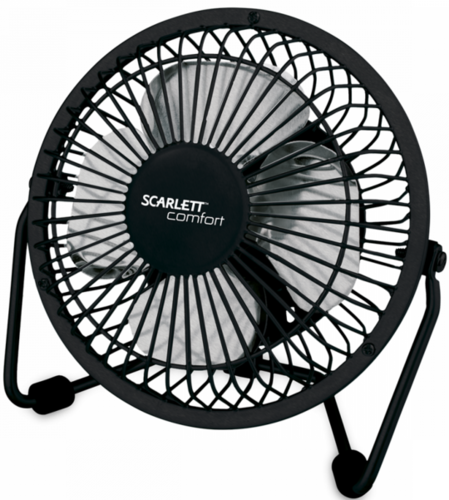 Вентилятор настольный Scarlett Comfort SC-DF111S95 2.5Вт скорост.:1 черный фото