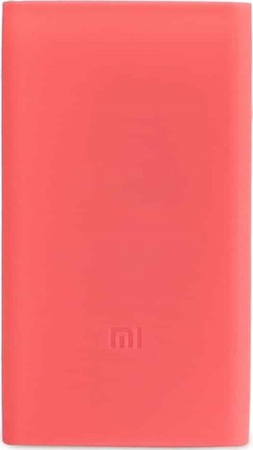 Чехол силиконовый для внешнего аккумулятора Xiaomi Mi Power Bank 2i 10000 mah c 2 портами (розовый) фото